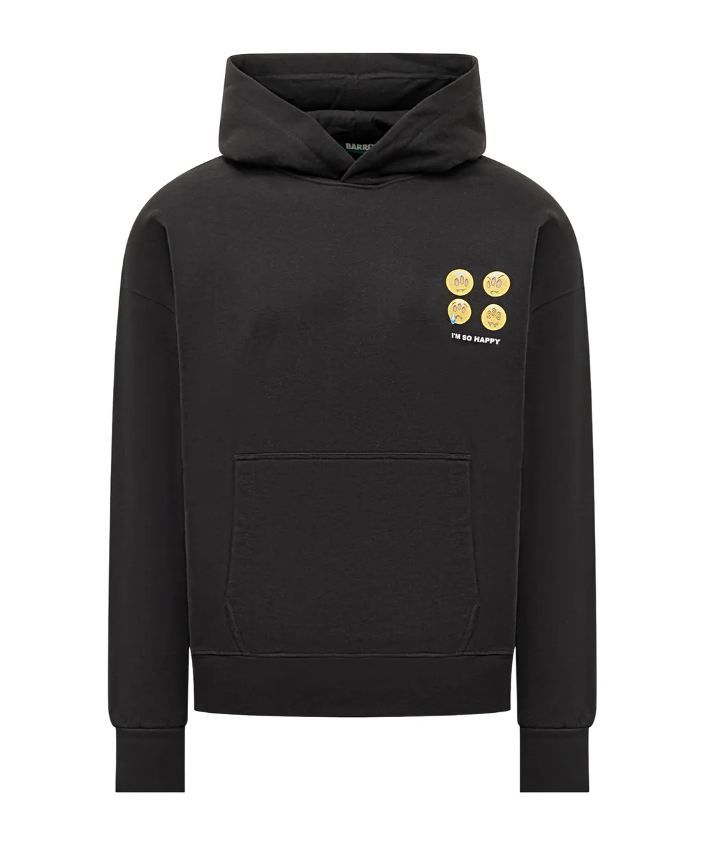 Graphic Printed Drawstring Hoodie