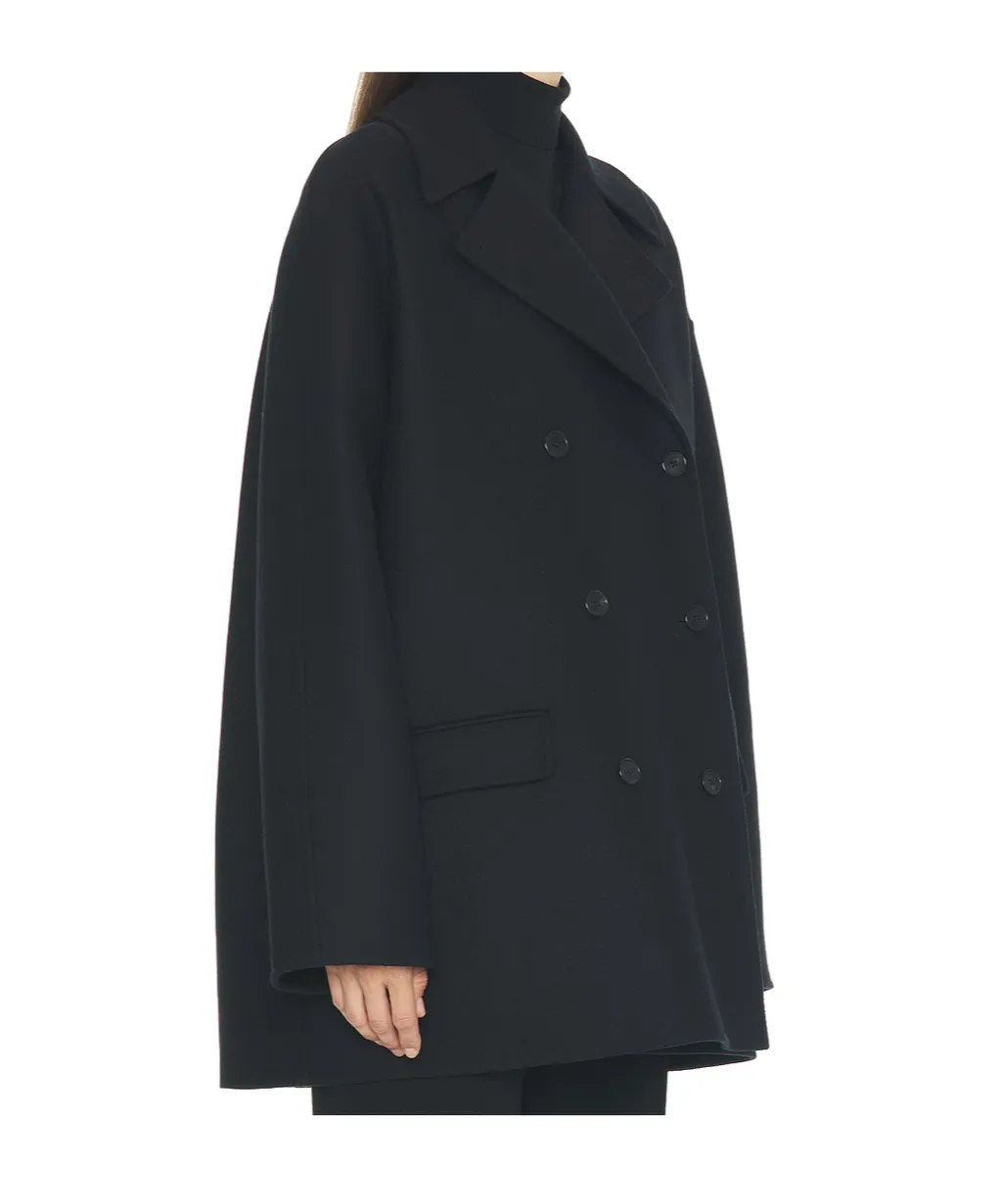 Double-Breasted Pocket Coat