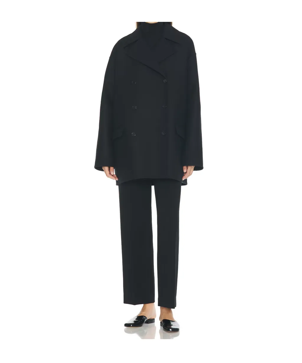 Double-Breasted Pocket Coat