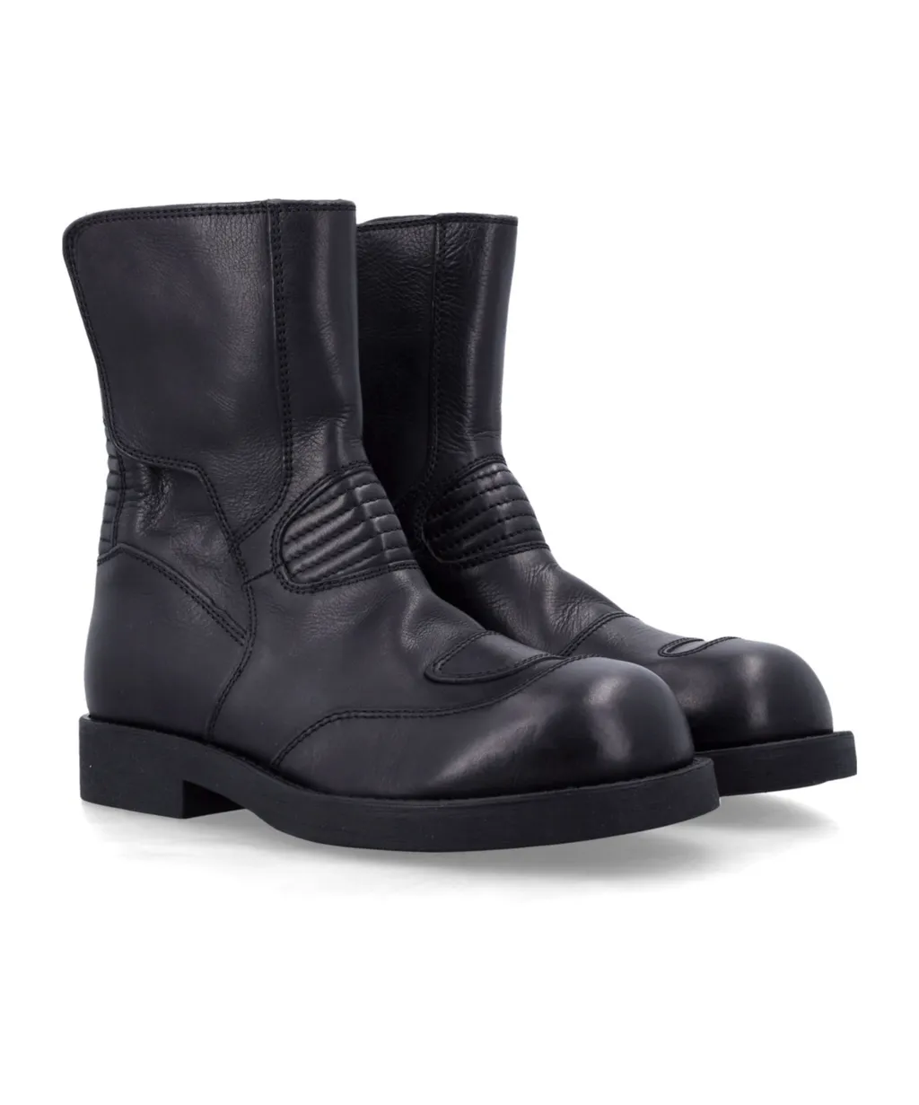 Round Toe Biker Boots