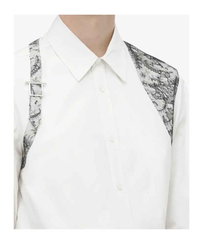 Floral Lace Harness Shirt