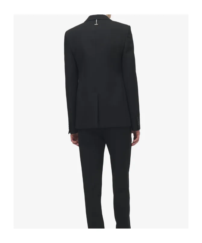 Embellished Mirror Embroidered Single-Breasted Jacket