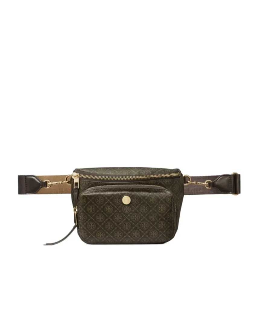 T Monogram Coated Canvas Mini Belt Bag