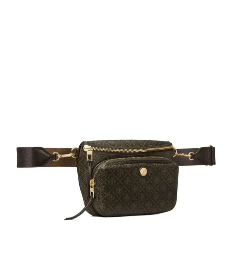 T Monogram Coated Canvas Mini Belt Bag