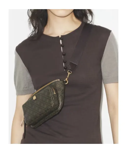 T Monogram Coated Canvas Mini Belt Bag