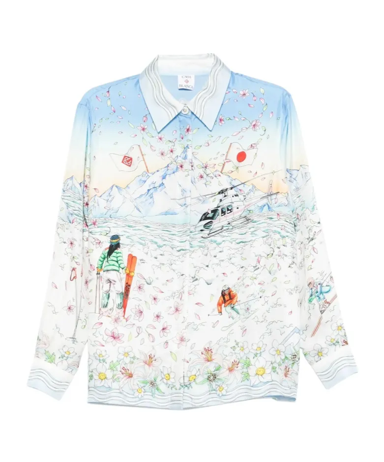 Printed Long-Sleeve Shirt