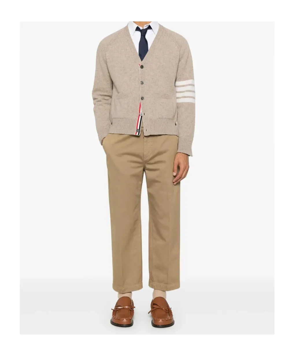 4-Bar V-Neck Knitwear