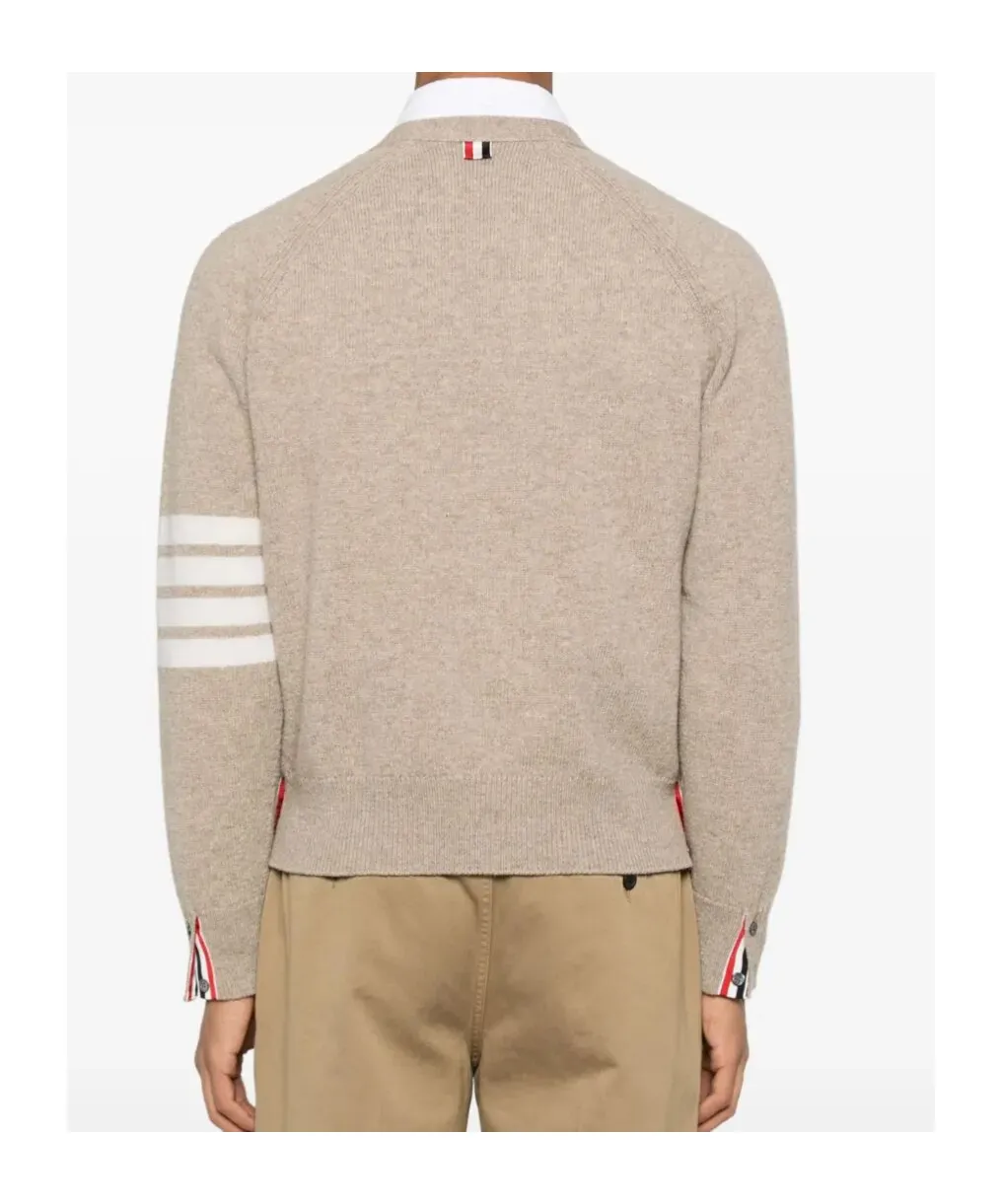 4-Bar V-Neck Knitwear