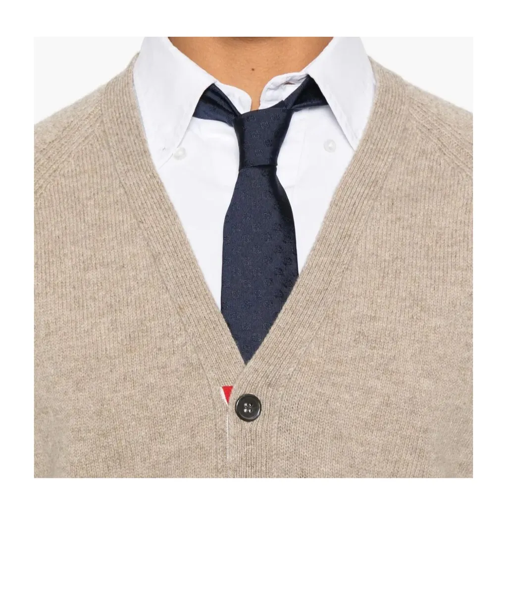 4-Bar V-Neck Knitwear