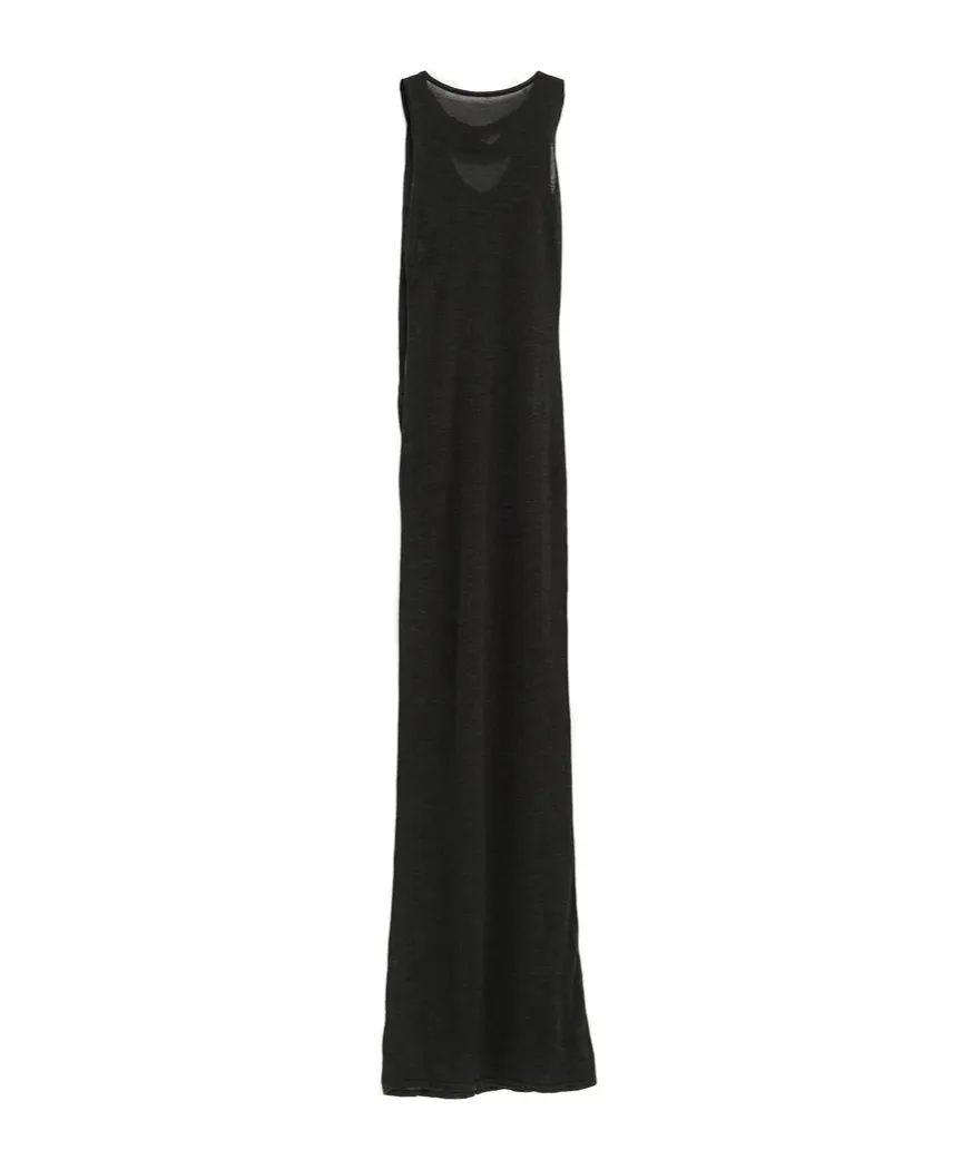 Pleated Sleeveless Dress