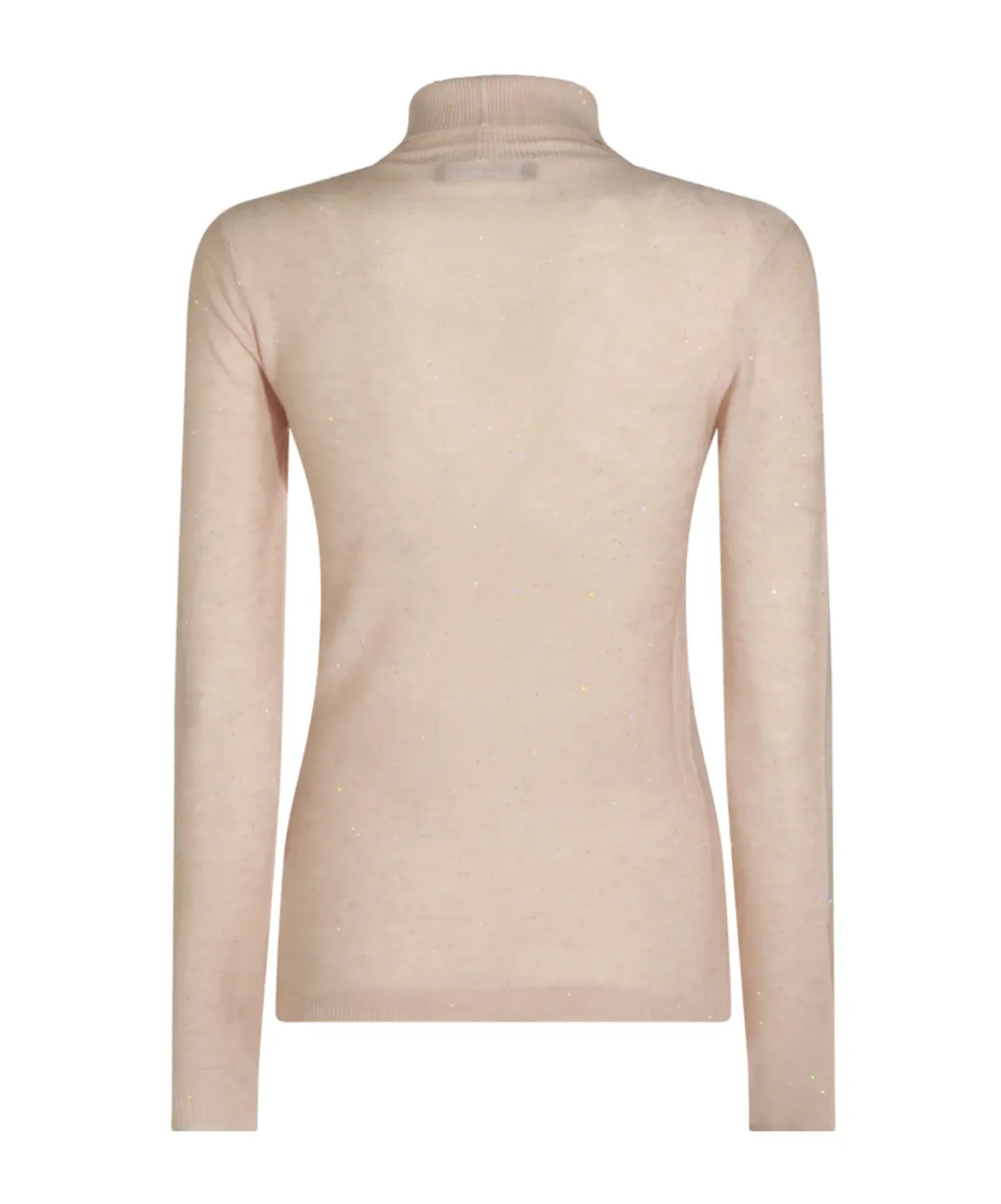 Roll-Neck Embellished Sweater