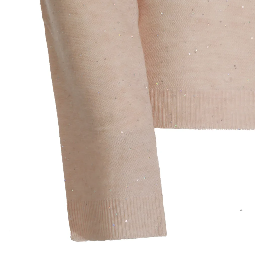 Roll-Neck Embellished Sweater
