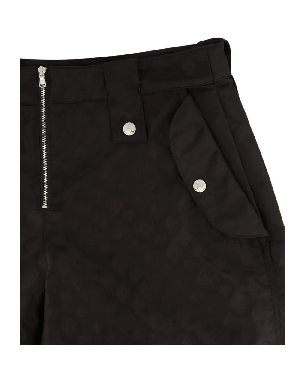 Monogram Wide-Leg Pants