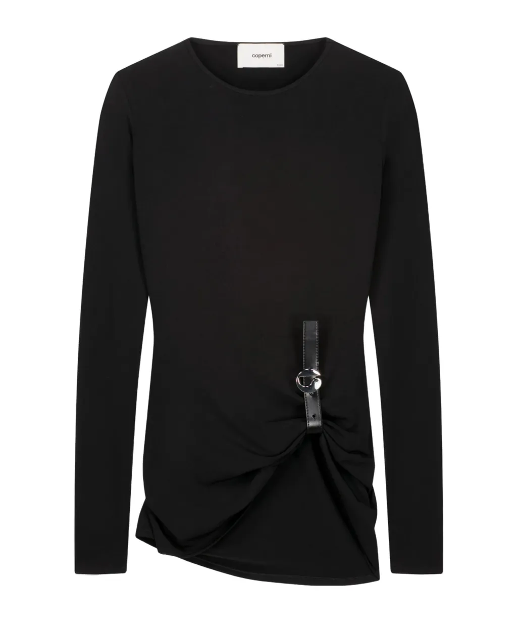 Round-Neck Embellished T-Shirt