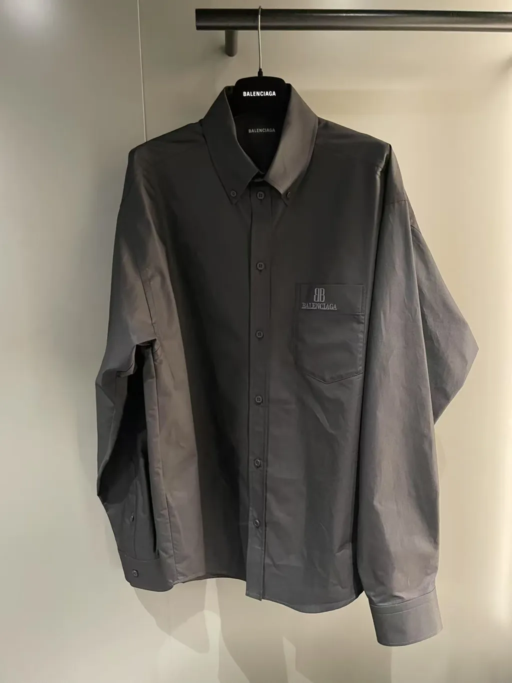 Bb Logo Embroidered Long-Sleeved Shirt
