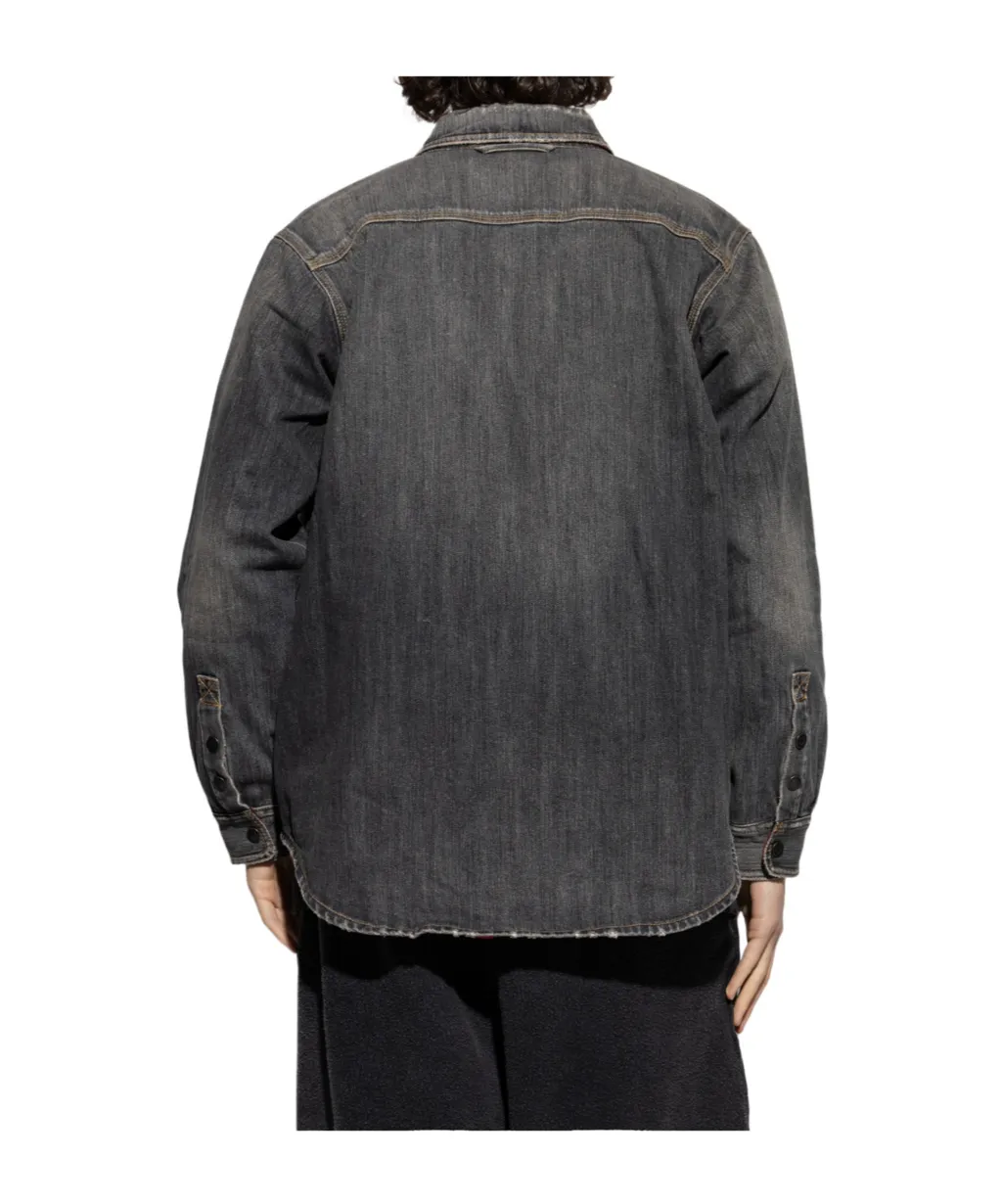 Collared Denim Shirt