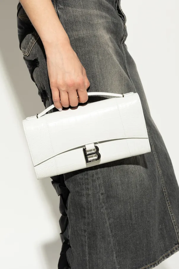 Logo Plaque Embossed Clutch Bag