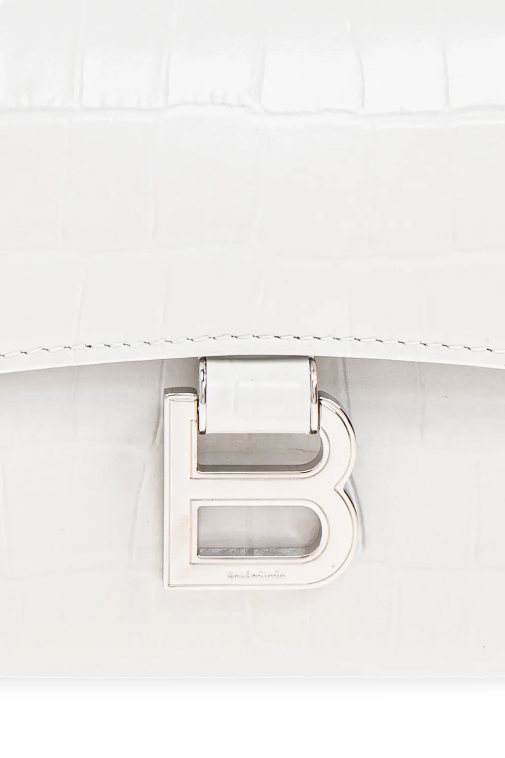 Logo Plaque Embossed Clutch Bag