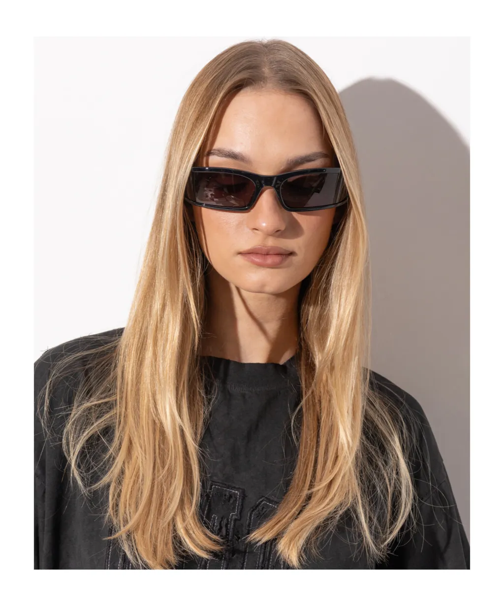 Rectangular-Frame Sunglasses