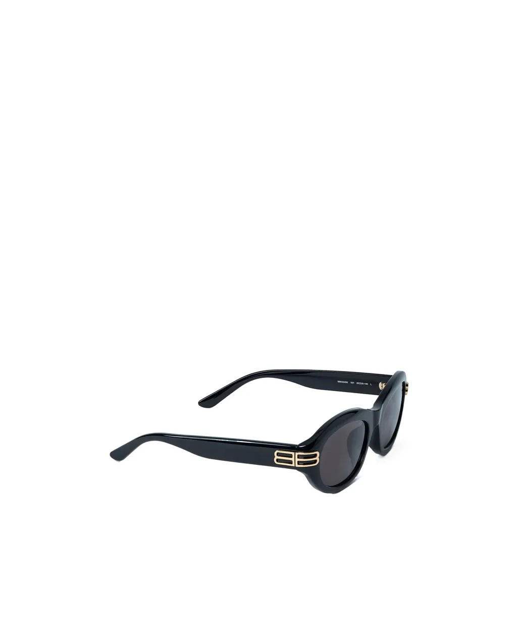 Oval-Frame Logo Sunglasses