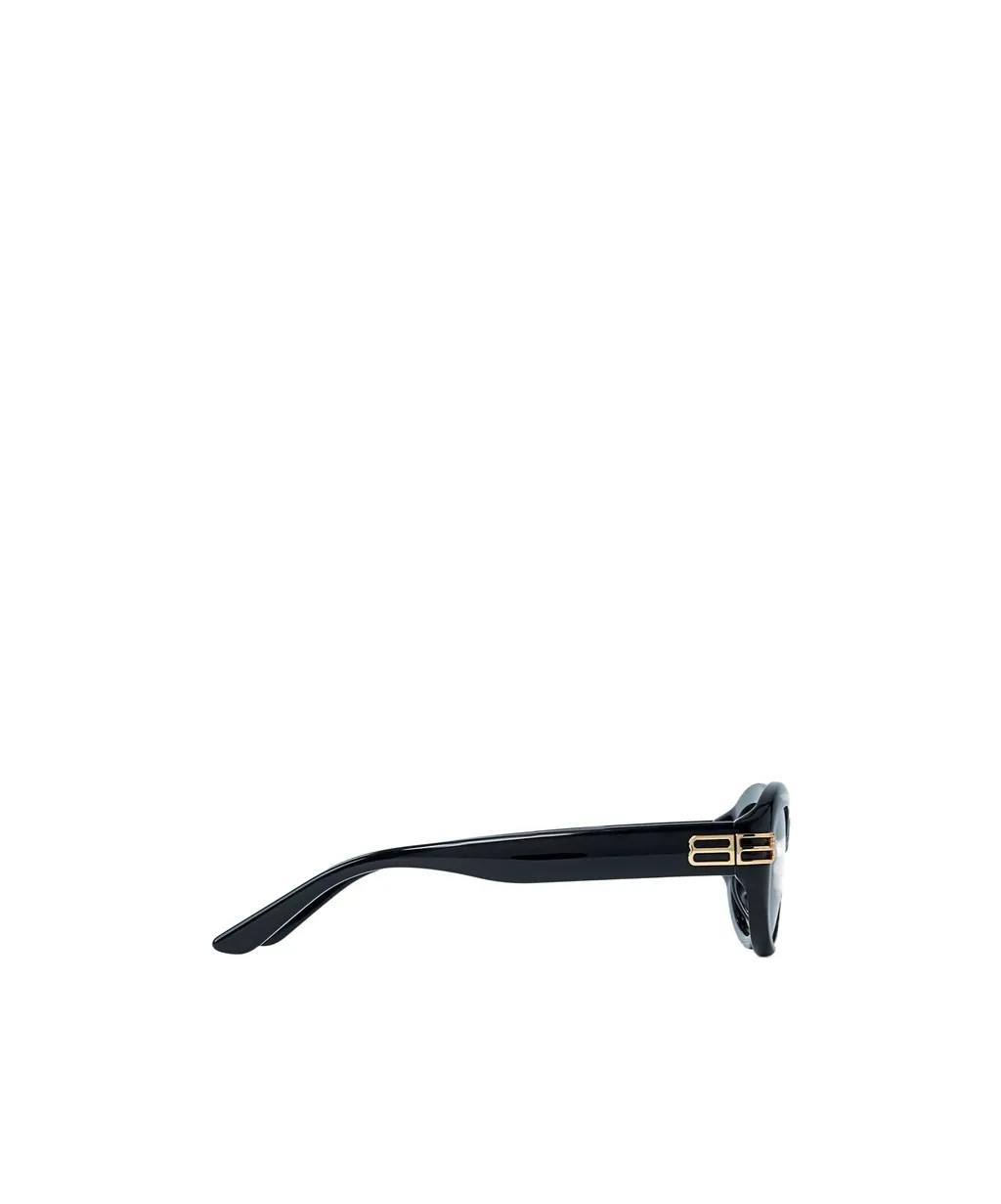 Oval-Frame Logo Sunglasses
