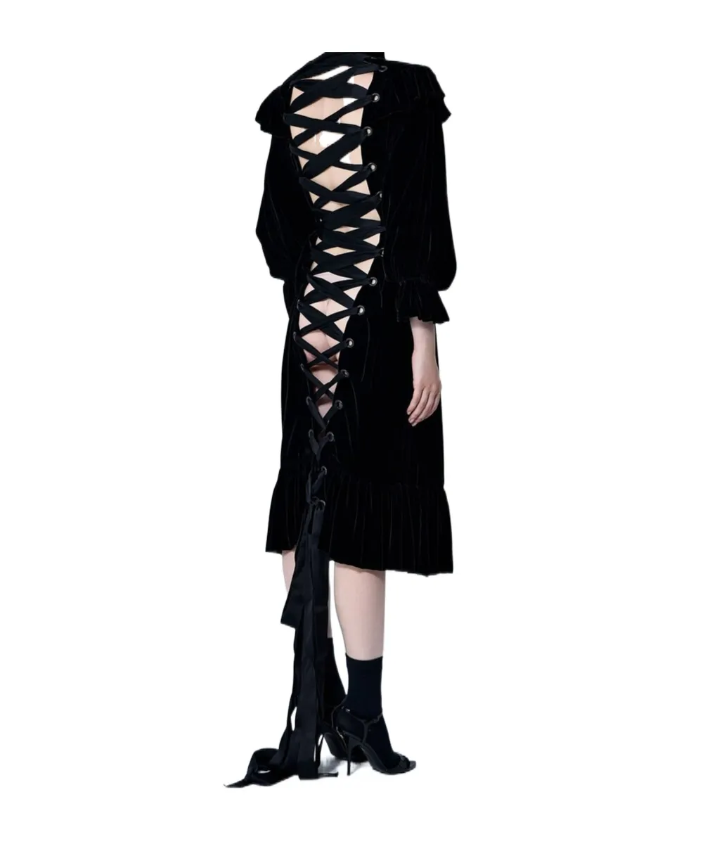 Lace-Up Dress