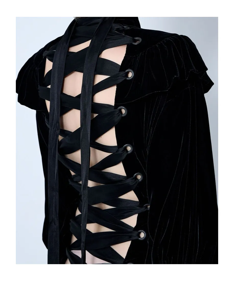 Lace-Up Dress