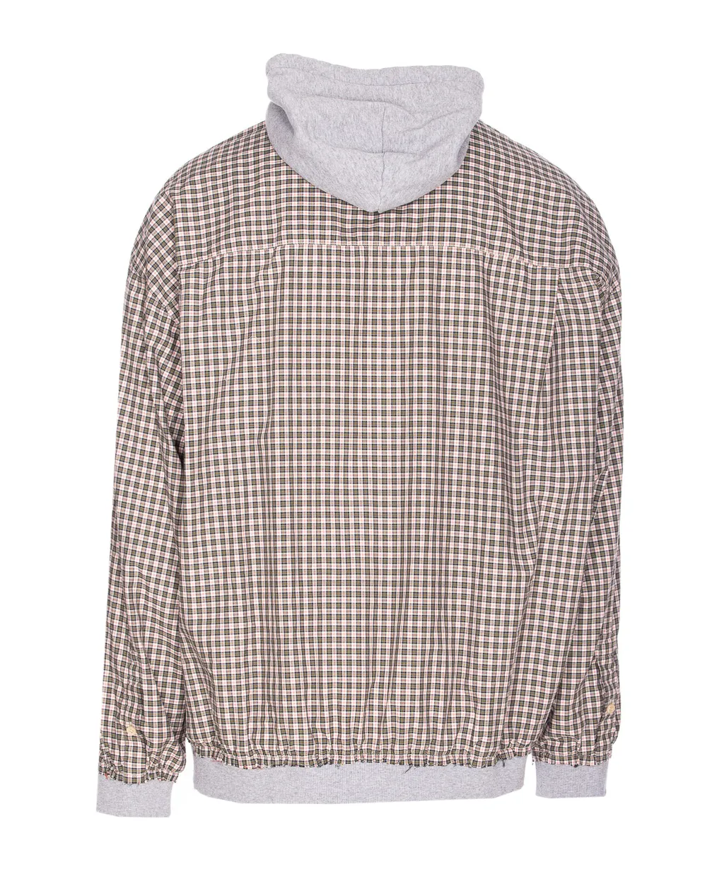 Checked Hooded Shirt