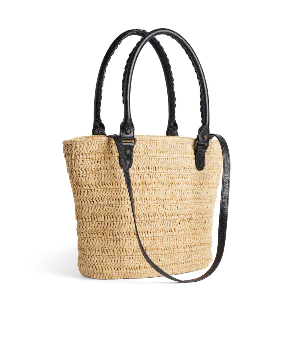 Le Cagole Raffia Basket Bag