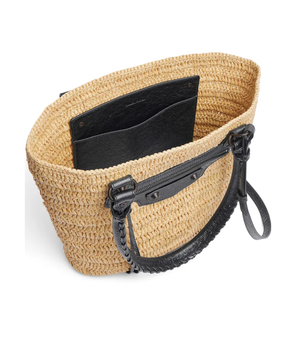 Le Cagole Raffia Basket Bag