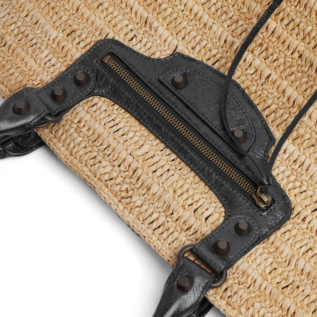 Le Cagole Raffia Basket Bag