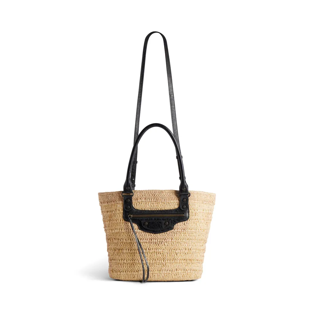 Le Cagole Raffia Basket Bag