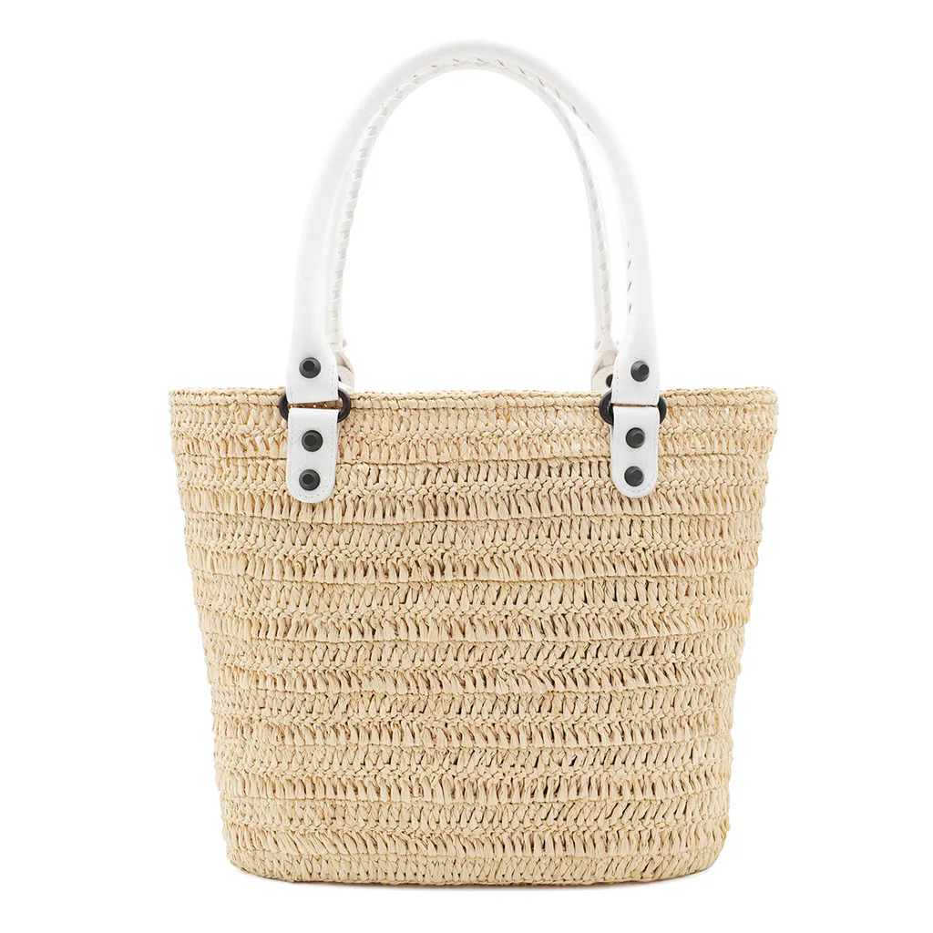 Le Cagole Raffia Basket Bag