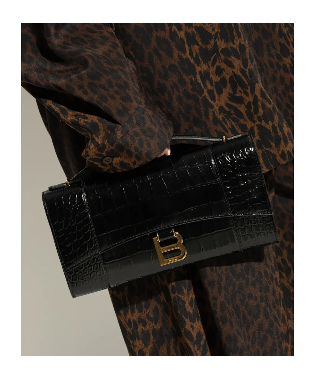 Hourglass Top Handle Bag