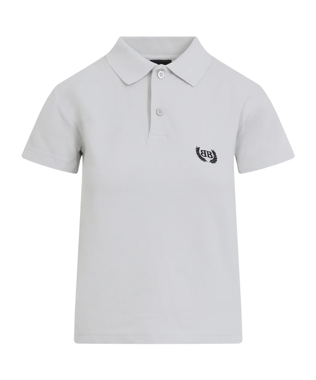 Logo Embroidered Short-Sleeved Polo Shirt