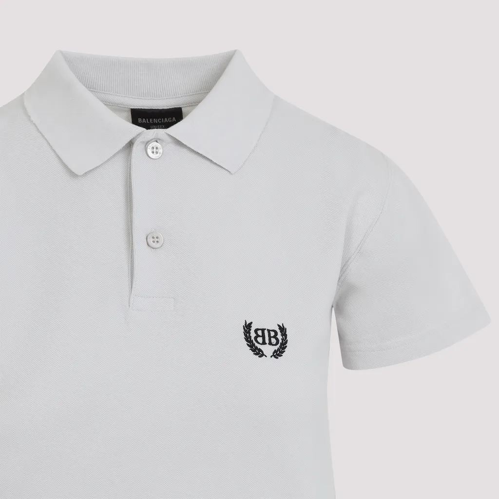 Logo Embroidered Short-Sleeved Polo Shirt