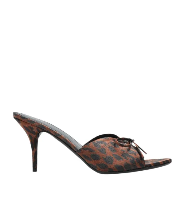 Leopard Printed Knife Mules