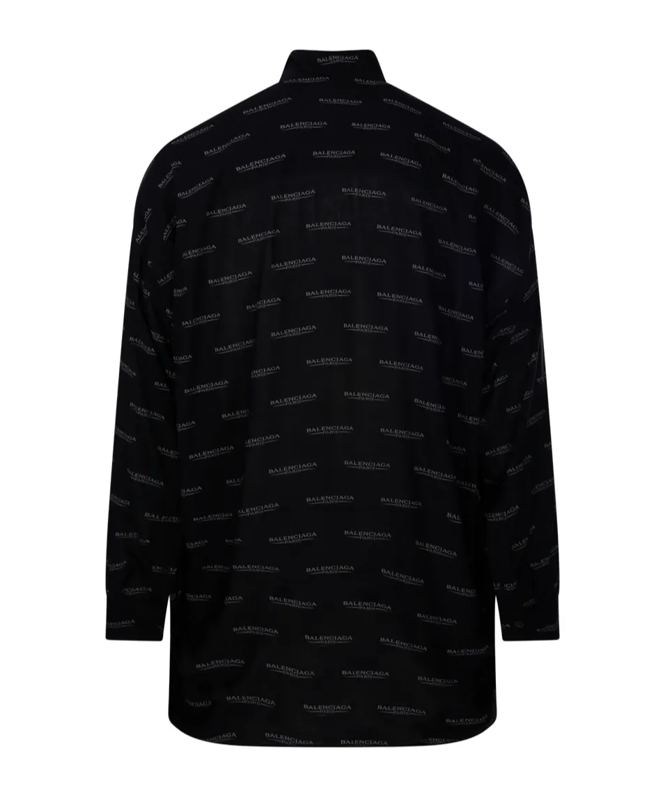All-Over Logo Long-Sleeve Shirt