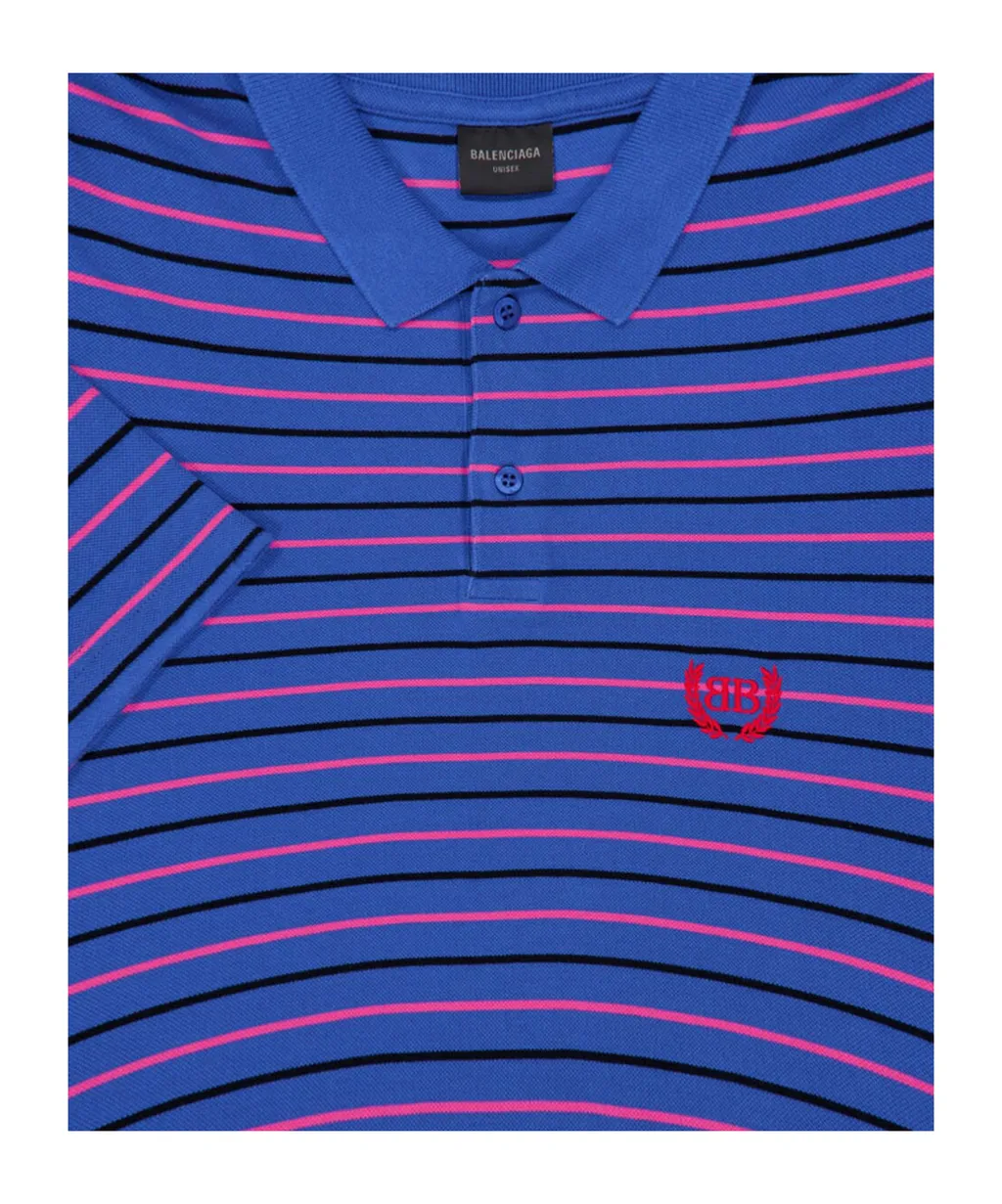 Laurel Classic Pique Striped Polo Shirt