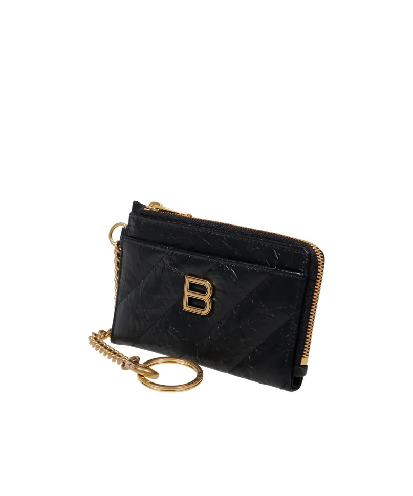 Logo Plaque Zipped Cardholder