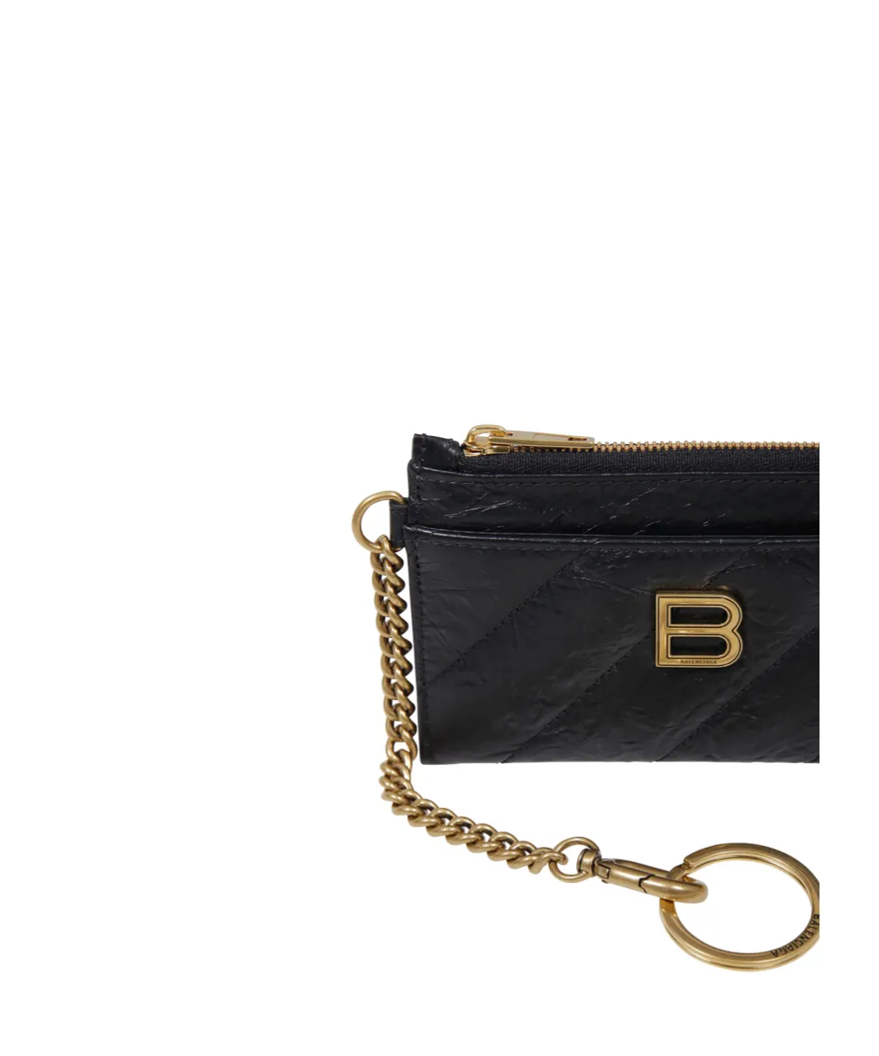 Logo Plaque Zipped Cardholder
