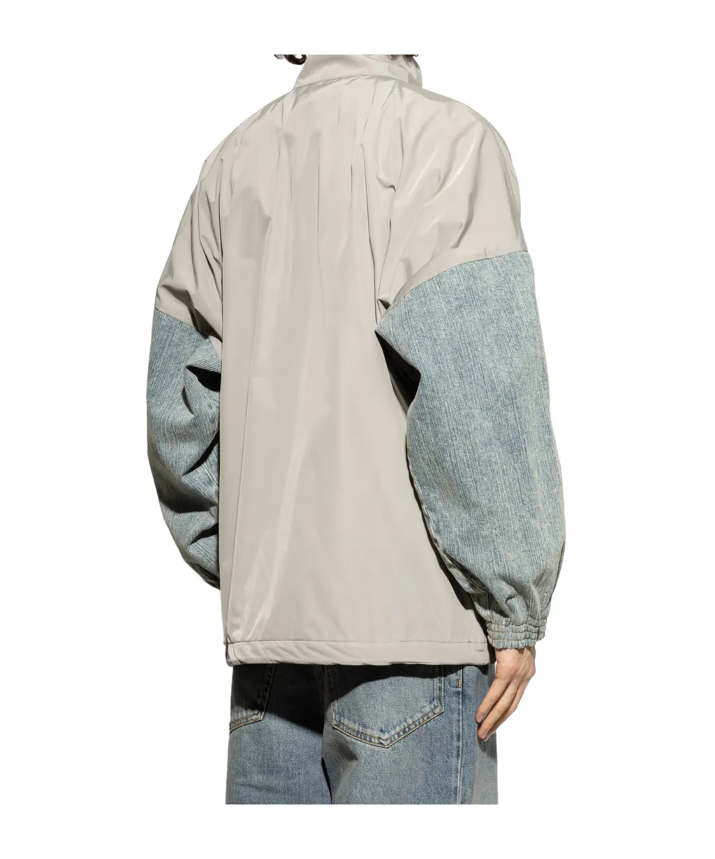 Logo Printed Zipped Jacket