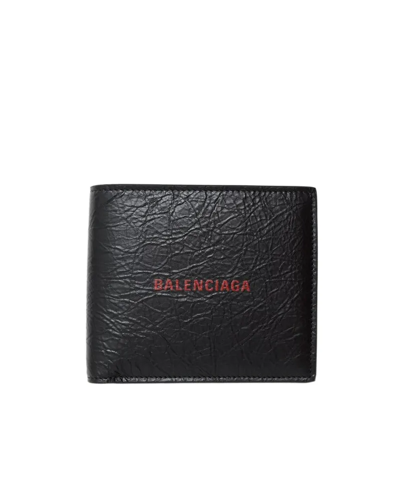 Logo Detailed Cash Square Folded Wallet