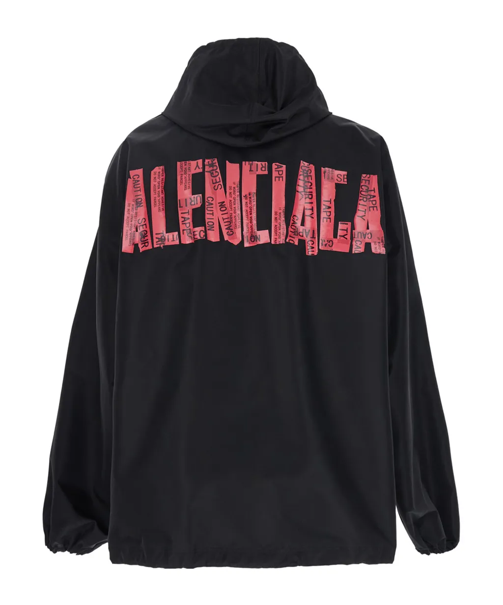 Logo-Tape Windbreaker Jacket