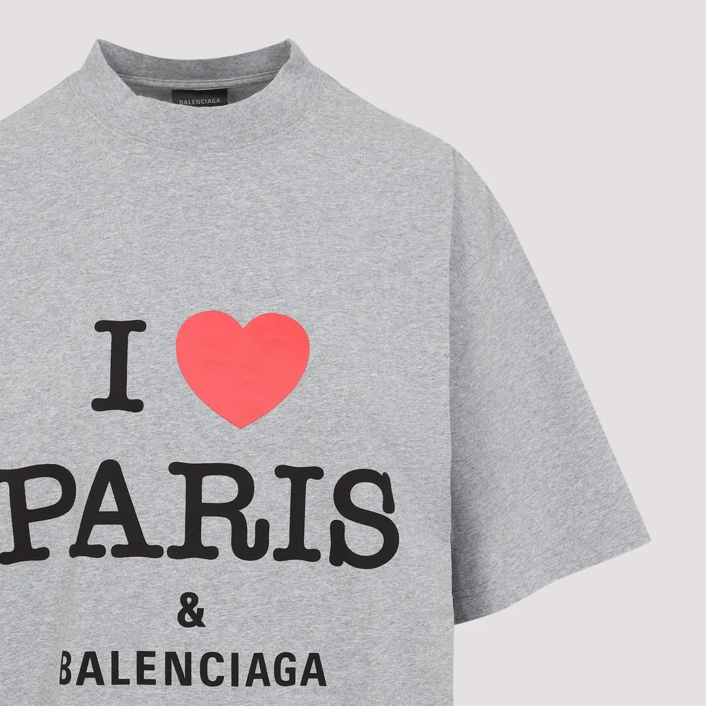 I Love Paris Printed Medium-Fit T-Shirt