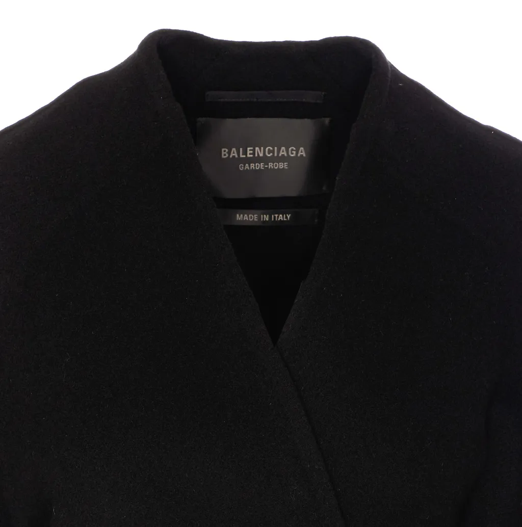 V-Neck Tied-Waist Coat