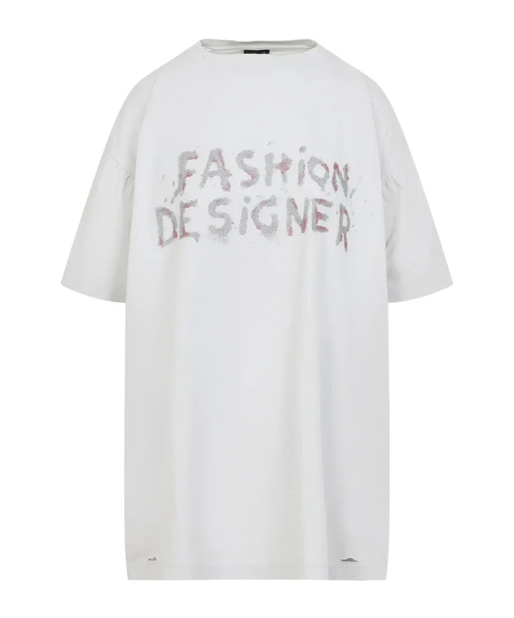 Distressed Short-Sleeved T-Shirt