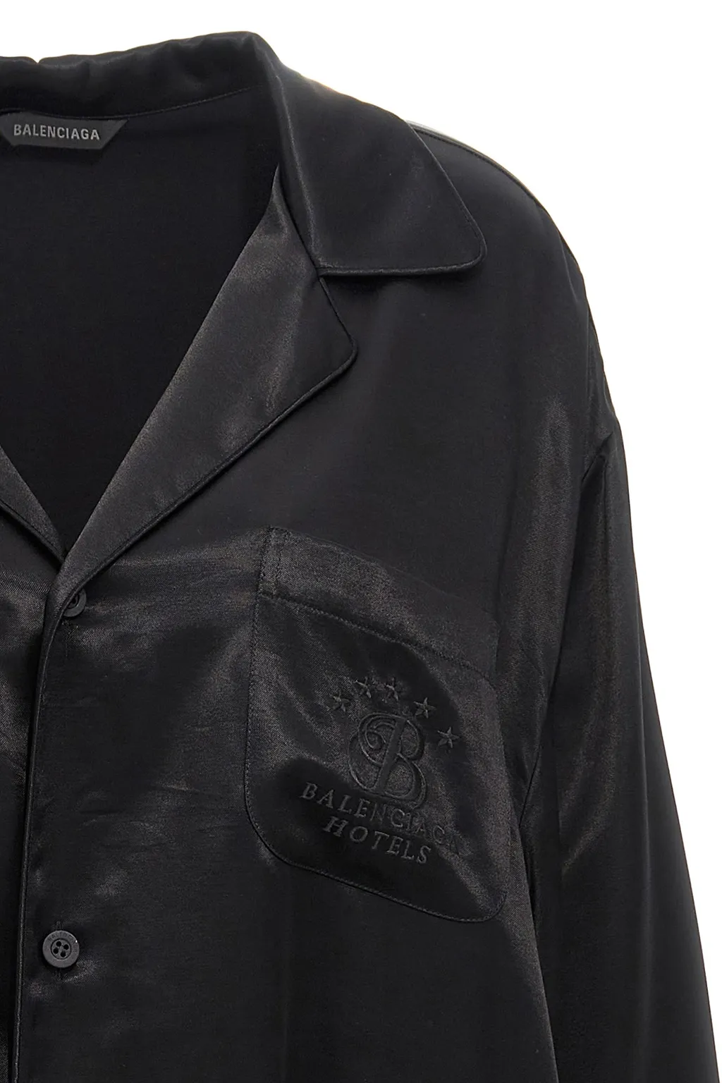 Logo Embroidered Long-Sleeve Shirt
