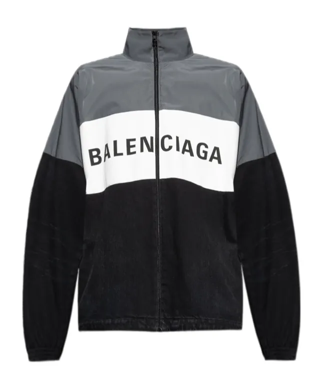 Logo Printed Zipped Jacket