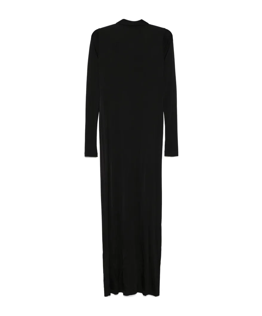 Long-Sleeved Maxi Shirt Dress